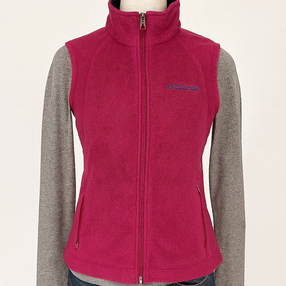 Columbia Women’s Fleece Vest – Size Medium – Pink